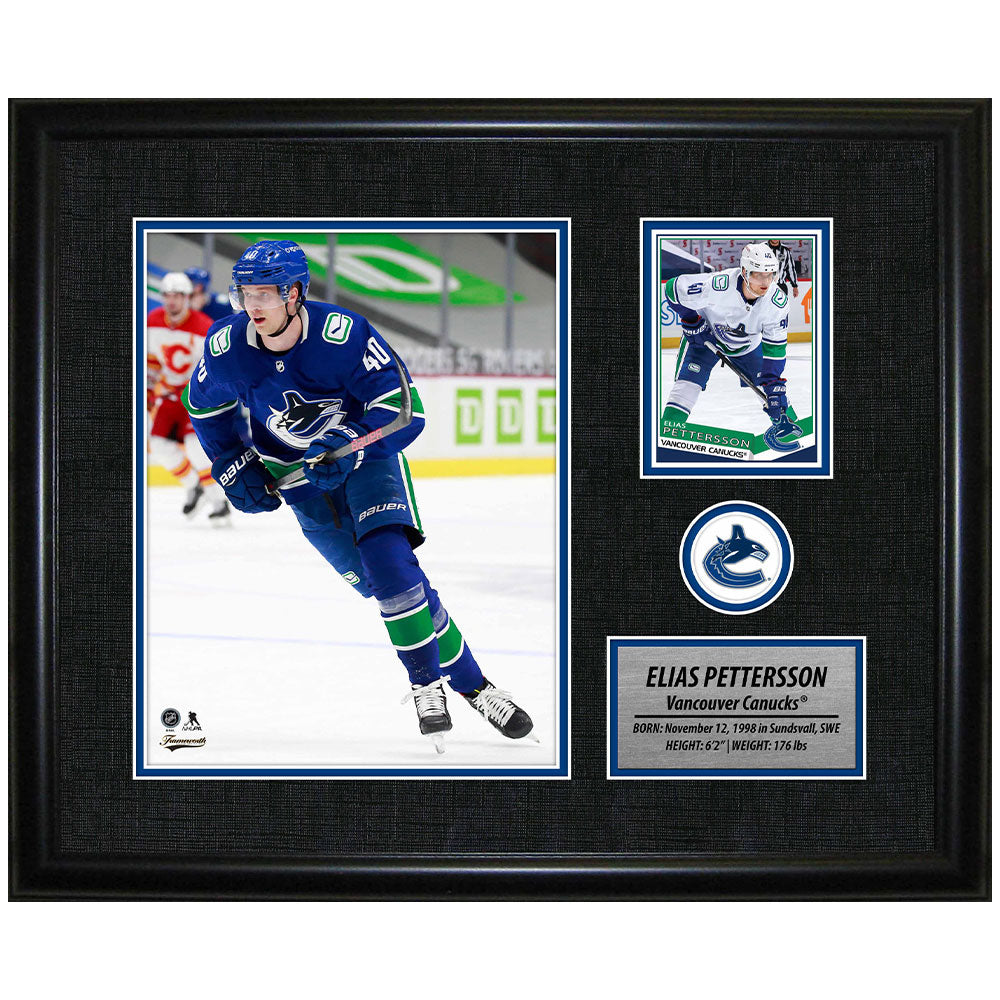 FRAMEWORTH ELIAS PETTERSSON VANCOUVER CANUCKS FRAMED PHOTOCARD PRINT