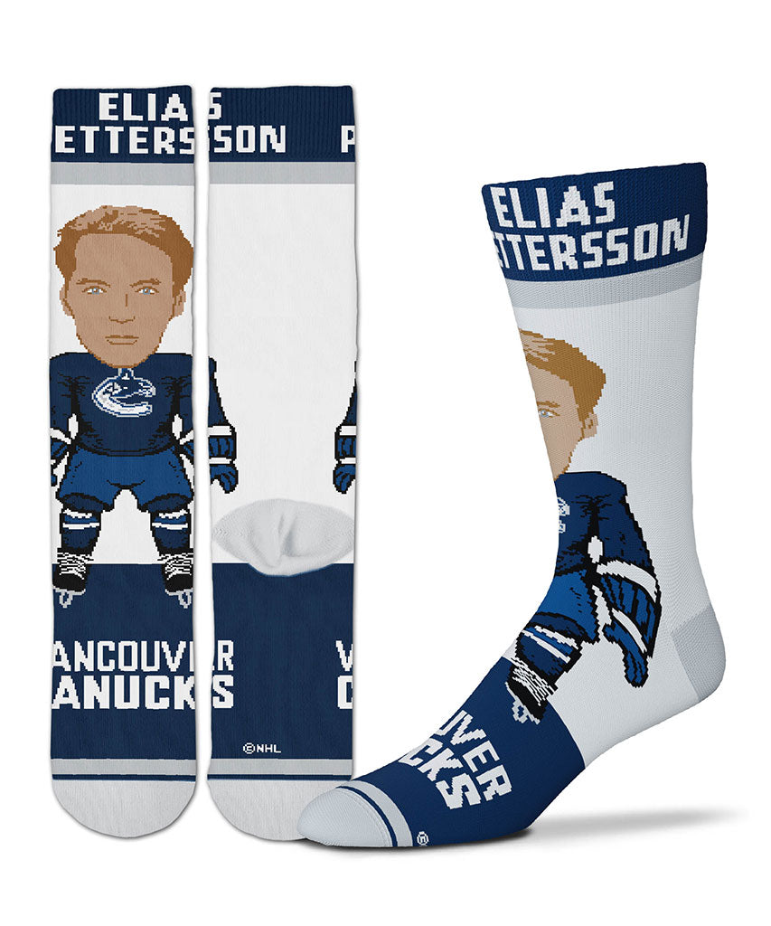 ELIAS PETTERSSON VANCOUVER CANUCKS ADULT SIGNING BONUS PLAYER SOCKS