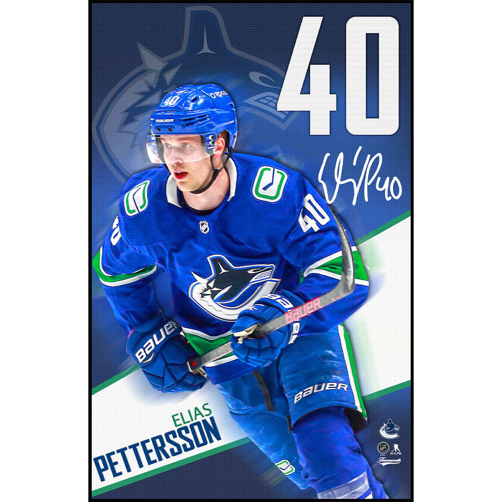 ELIAS PETTERSSON VANCOUVER CANUCKS POSTER PLAQUE - 22X34