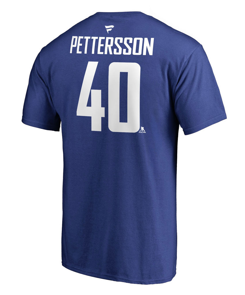 ELIAS PETTERSSON VANCOUVER CANUCKS FANATICS MEN'S NAME AND NUMBER T SHIRT