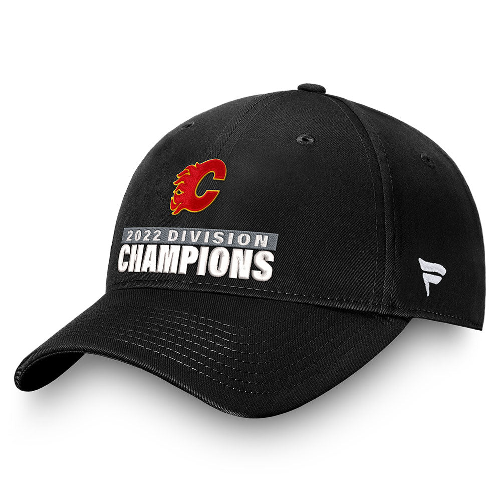 FANATICS CALGARY FLAMES 2022 PACIFIC DIVISION CHAMPIONS SNAPBACK HAT