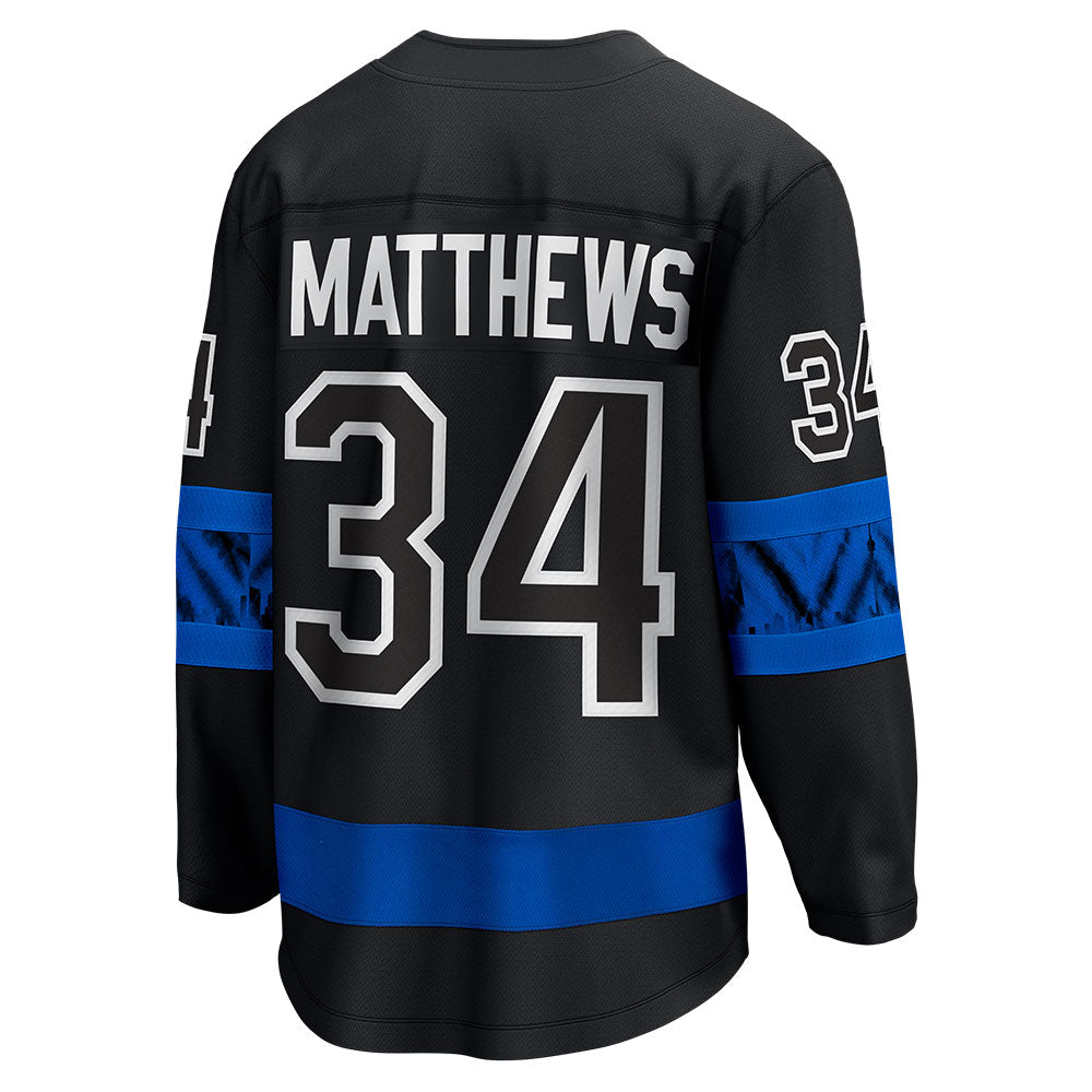 FANATICS TORONTO MAPLE LEAFS AUSTON MATTHEWS BLACK THIRD ADULT BREAKAWAY JERSEY