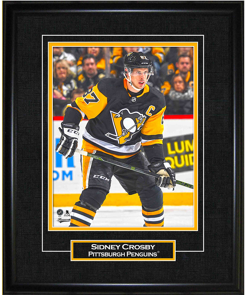 FRAMEWORTH SIDNEY CROSBY PITTSBURGH PENGUINS FRAMED 8X10 PRINT Pro