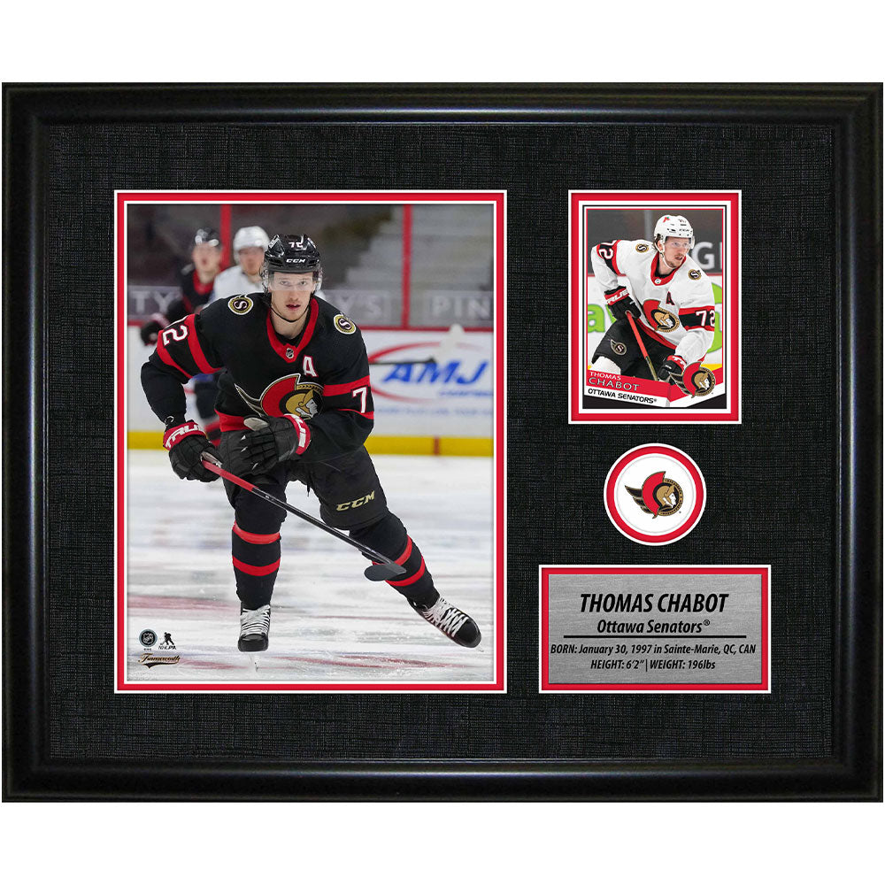 FRAMEWORTH THOMAS CHABOT OTTAWA SENATORS FRAMED PHOTOCARD PRINT