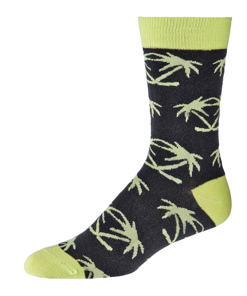 GONGSHOW MEN'S DRESS SOCKS - PALM TREES