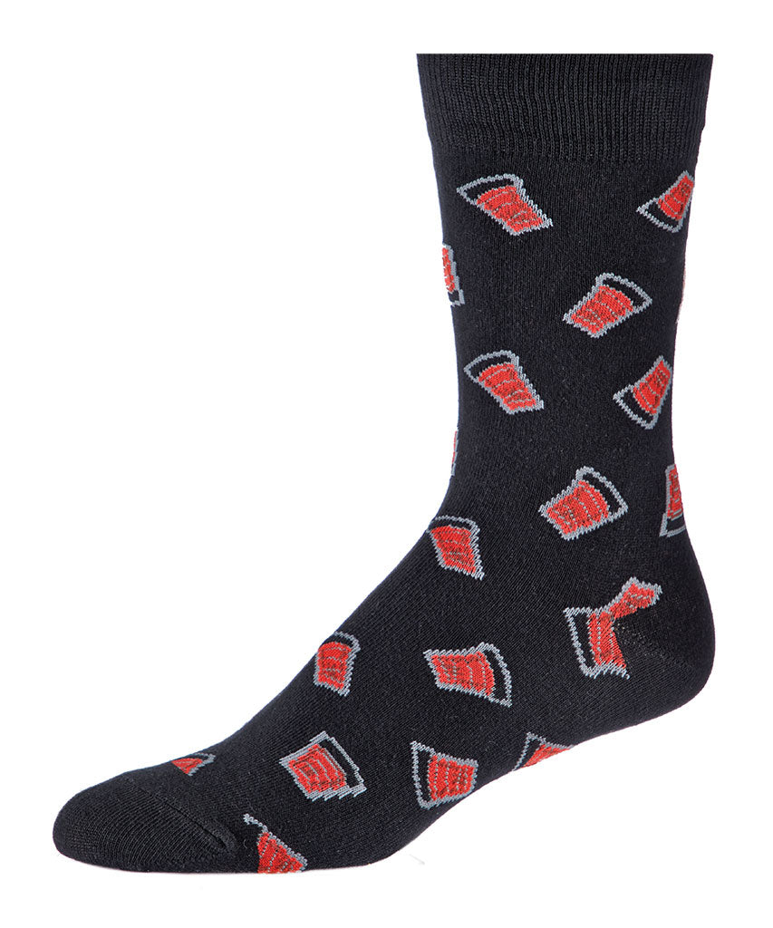 GONGSHOW MEN'S DRESS SOCKS - GOAL LIGHT