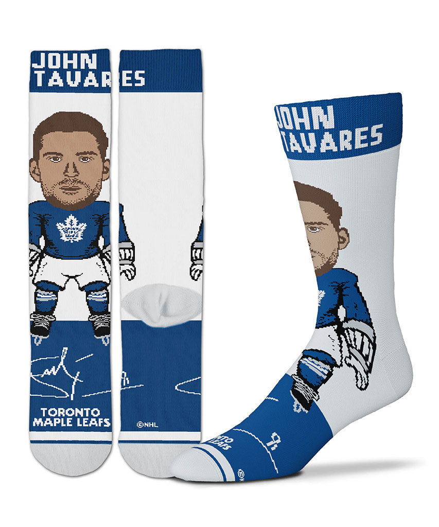 JOHN TAVARES TORONTO MAPLE LEAFS ADULT SIGNING BONUS PLAYER SOCKS