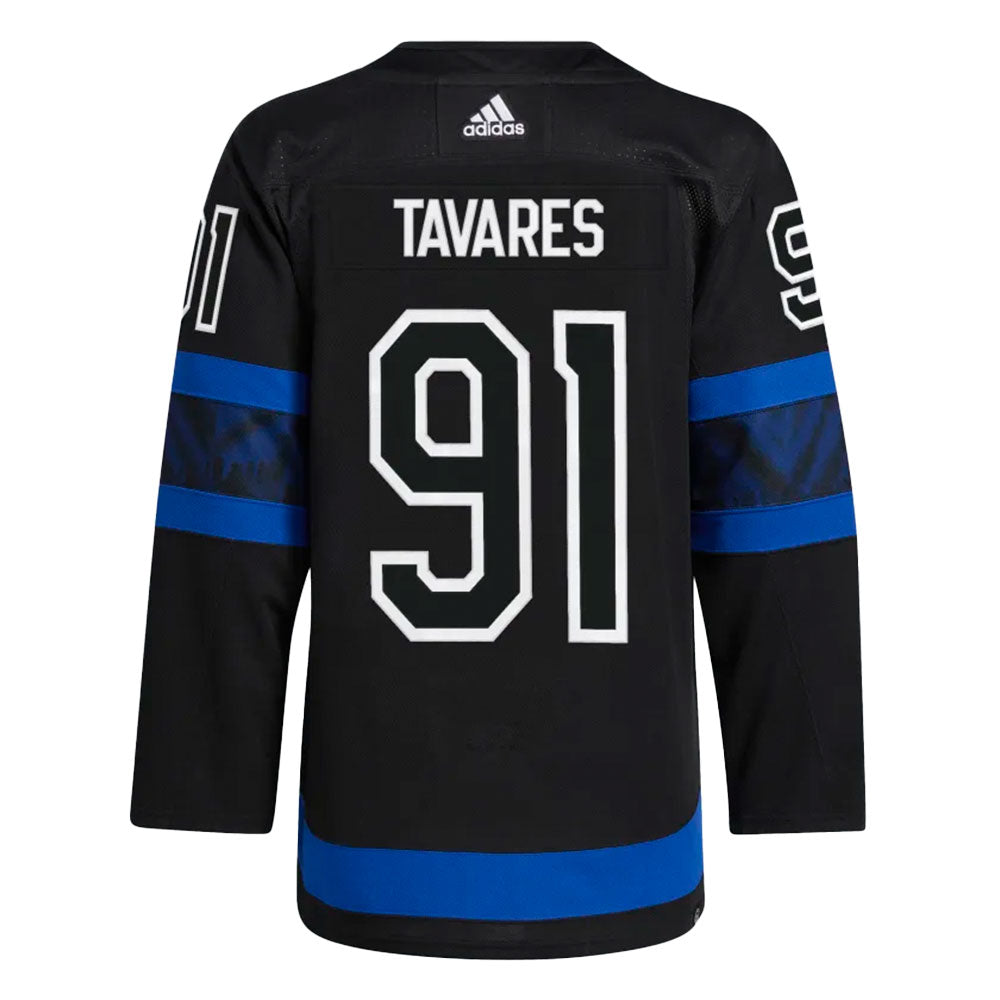 JOHN TAVARES TORONTO MAPLE LEAFS x DREW HOUSE ADIDAS ADIZERO PRIMEGREEN AUTHENTIC BLACK REVERSIBLE THIRD JERSEY