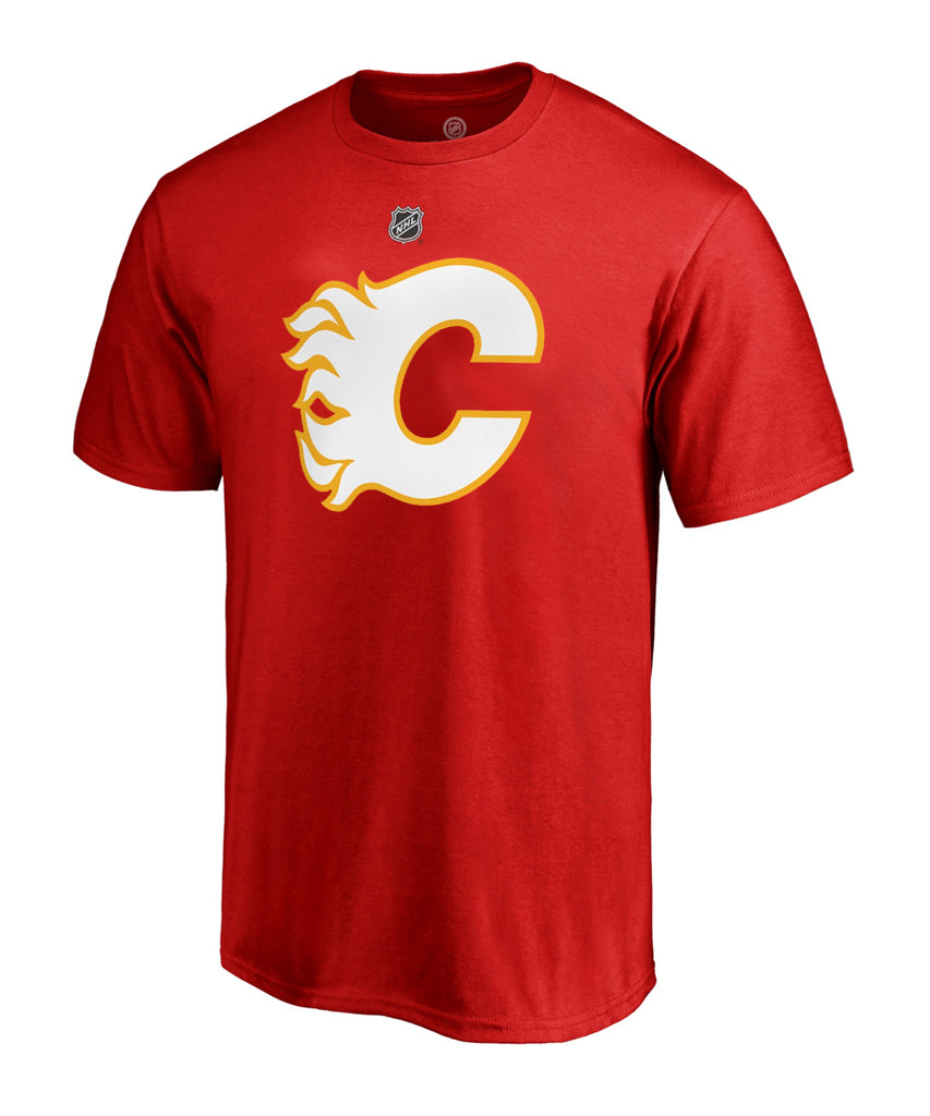 JOHNNY GAUDREAU CALGARY FLAMES FANATICS MEN'S NAME AND NUMBER T SHIRT