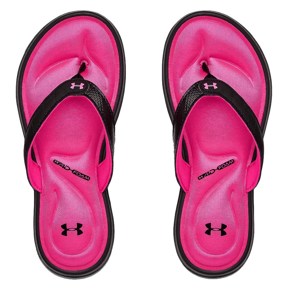 under armour sandals pink