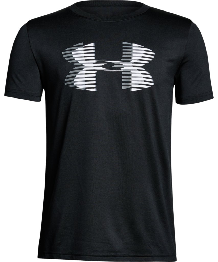 Under Armour Kid S Tech Big Logo Solid T Shirt Black Pro Hockey Life