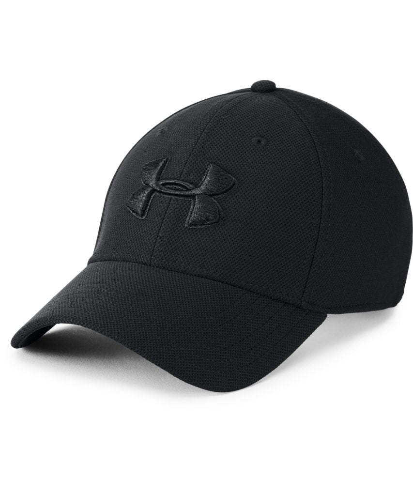 black on black under armour hat