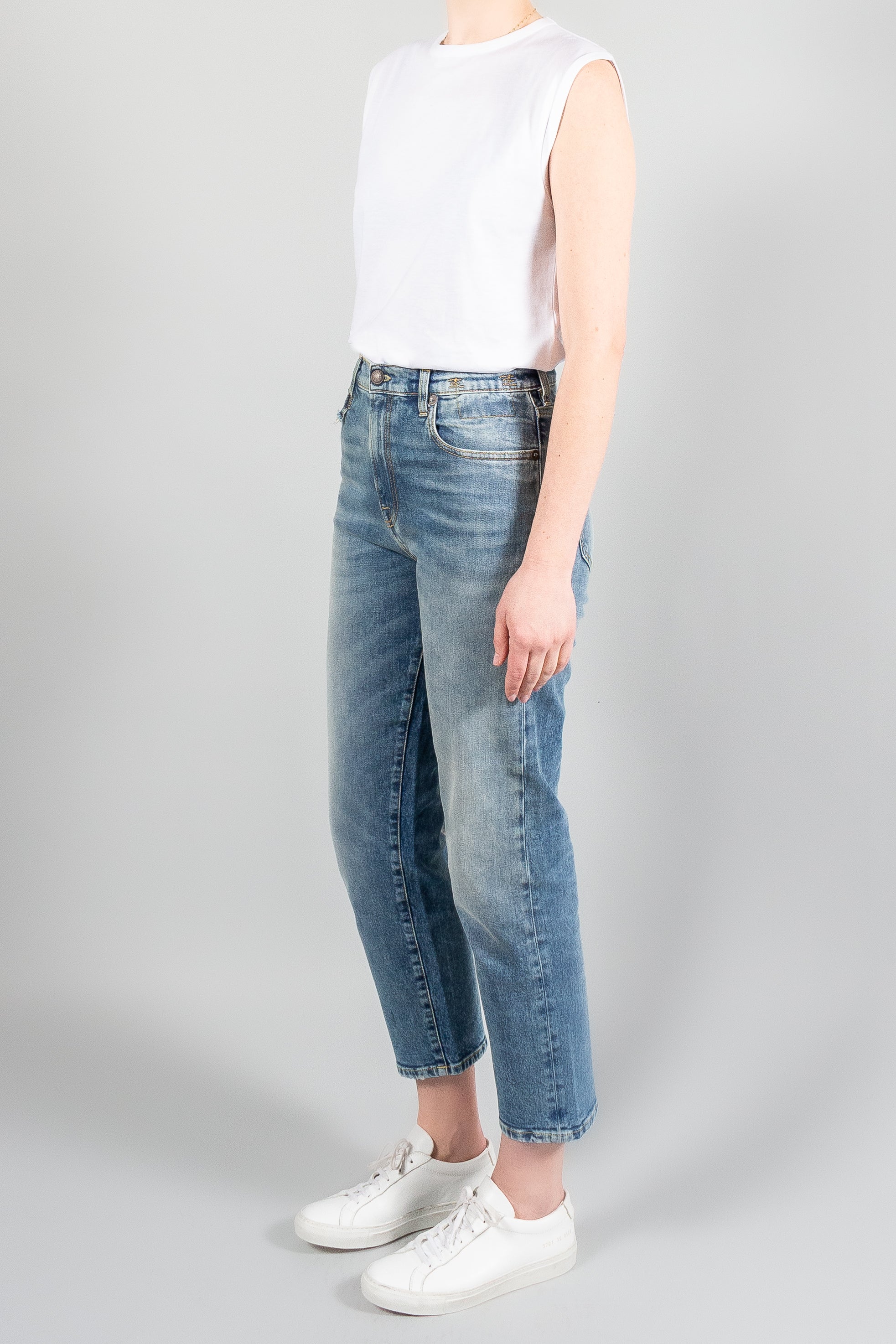 R13 Denim Boy Straight (27) - Hester Blue Stretch | Misch