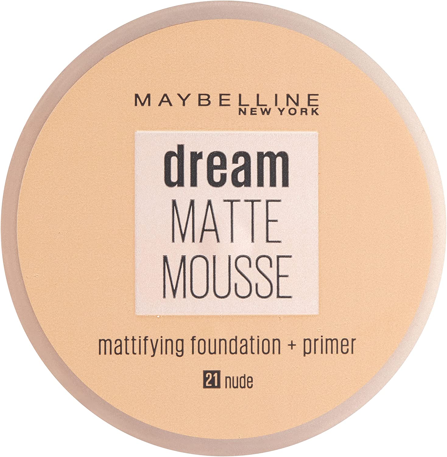 Maybelline Dream Matte Mousse Make Up Foundation + Primer 21 Nude
