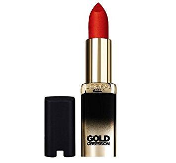 Photos - Lipstick & Lip Gloss LOreal L'Oreal Colour Riche Rouge Gold Obsession Lipstick 