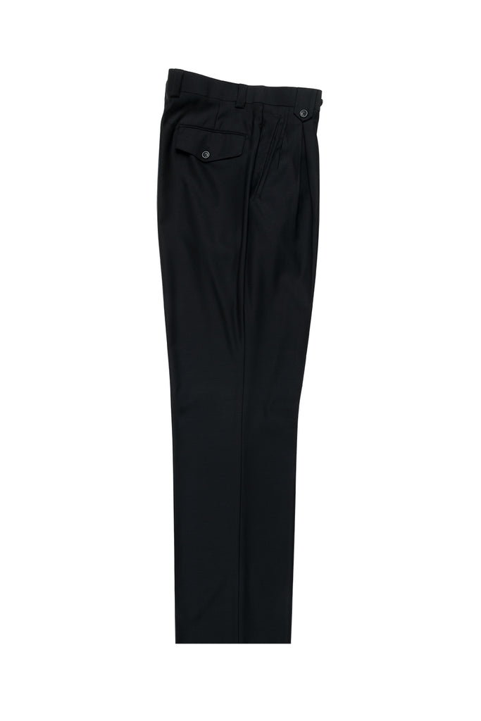 Black Wide Leg Wool Dress Pant 2586/2576 by Tiglio Luxe TIG1001 | Tiglio