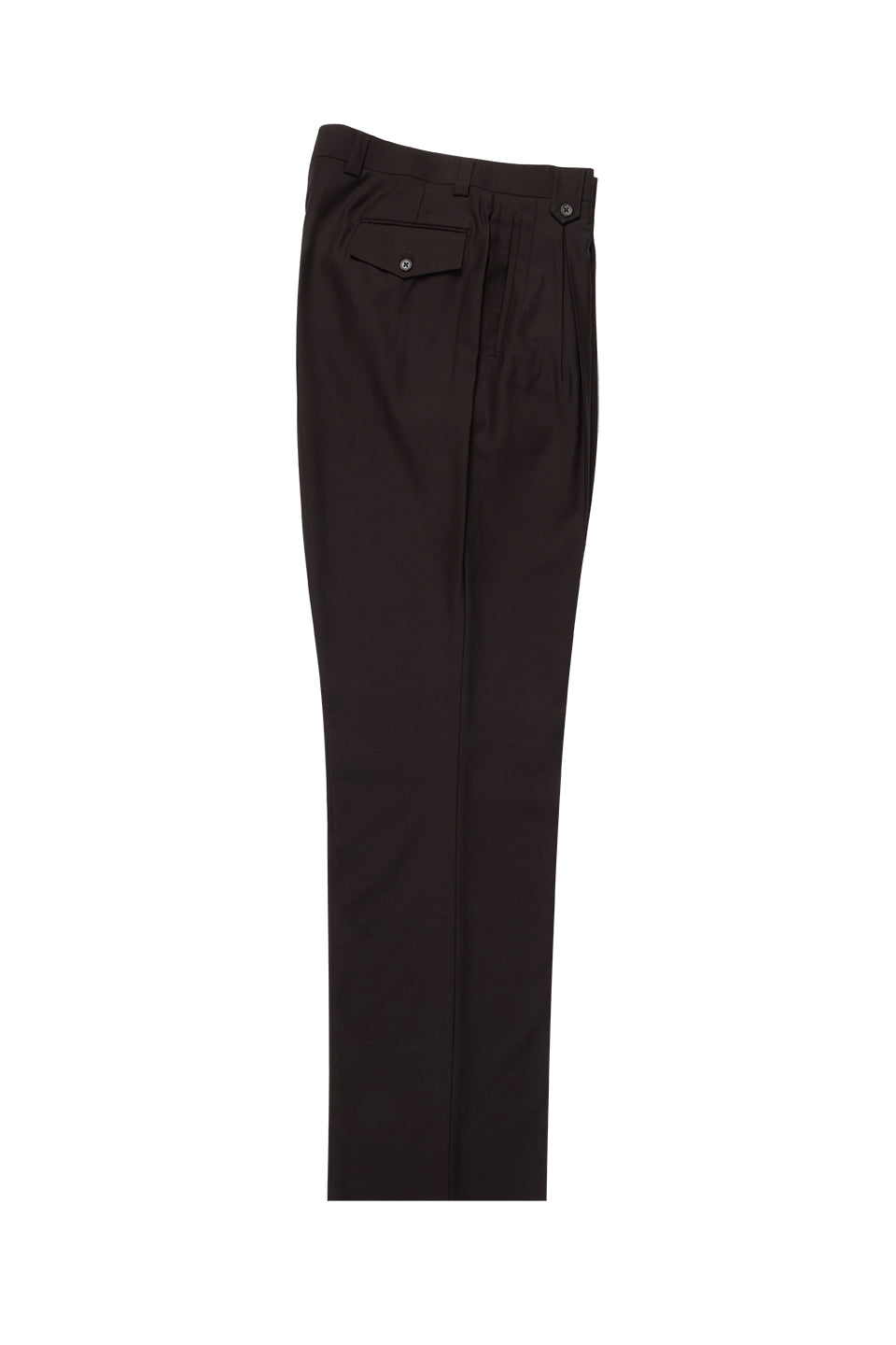 Brown Wide Leg Wool Dress Pant 2586/2576 by Tiglio Luxe TIG1003 | Tiglio
