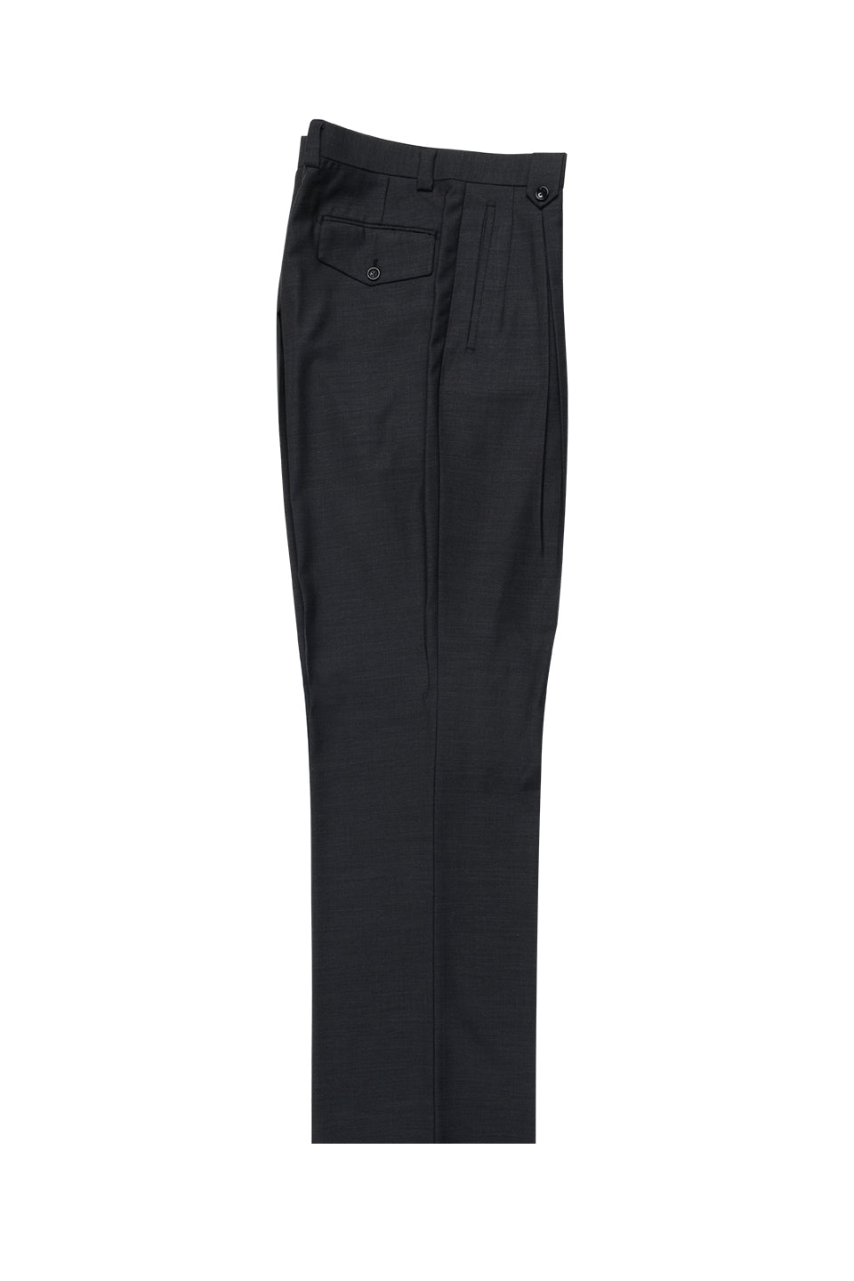 Charcoal Gray Wide Leg Wool Dress Pant 2586/2576 by Tiglio Luxe TIG101 ...