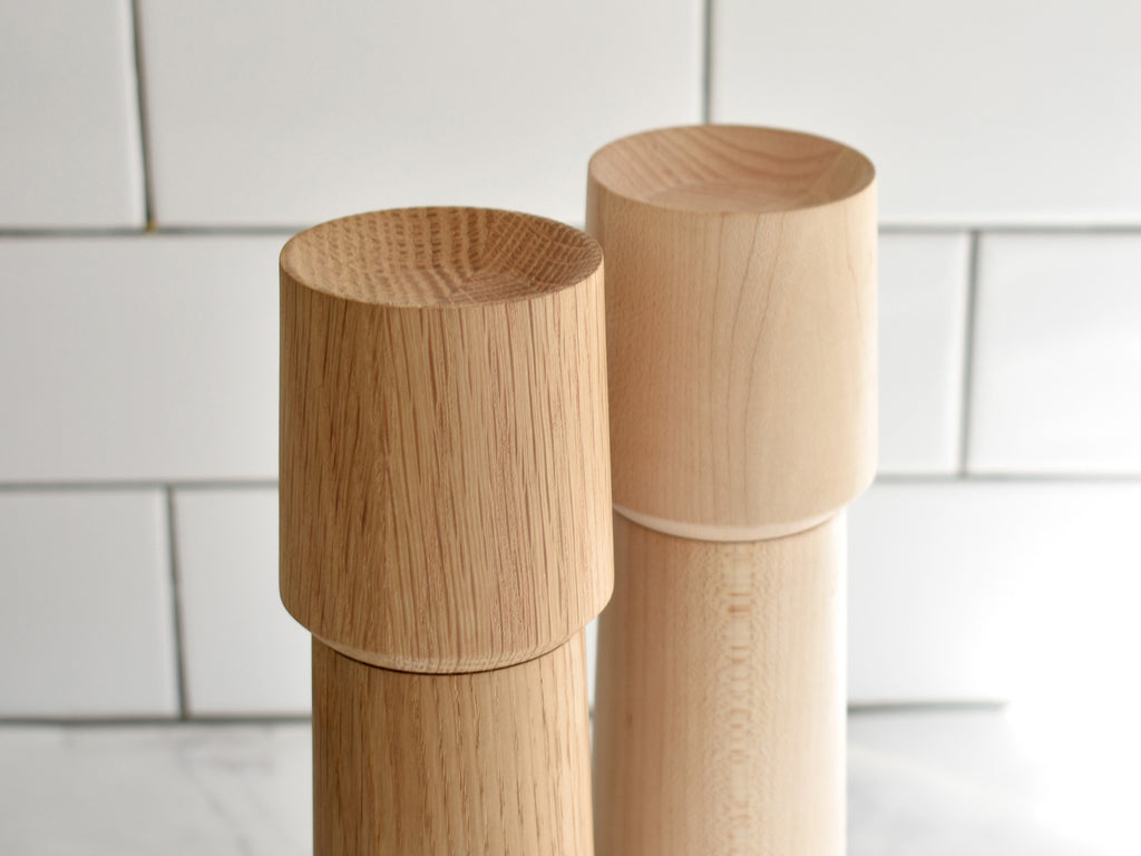 Crown Pepper Mill White Oak Hewn