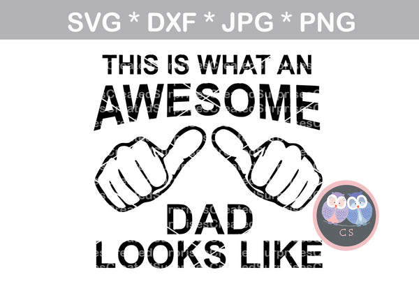 Download Awesome Dad, Fathers Day, Honor, fists, thumbs, 2 styles ...