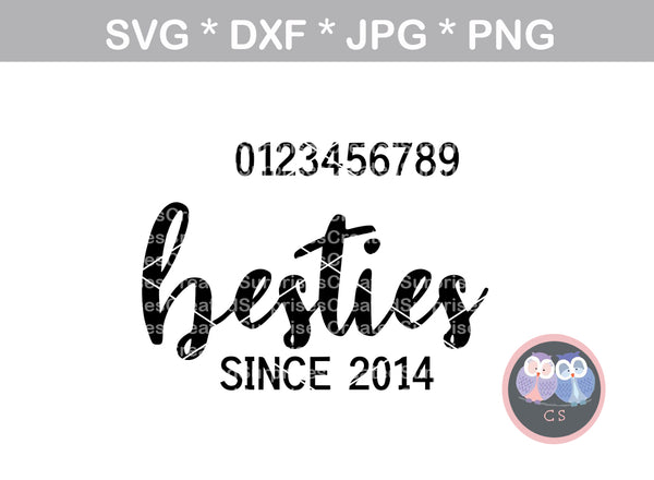 Download Besties since (date), all numbers included, matching ...