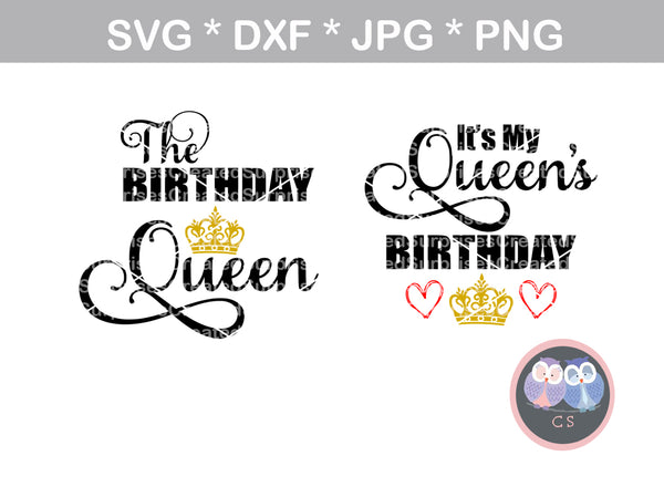 Birthday Diva Diva S Entourage Digital Download Svg Dxf Cut File Createdsurprises