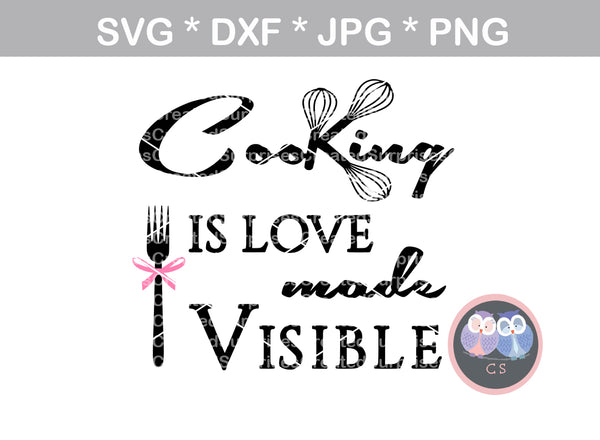 Download Cooking is love made visible, kitchen, wisk, baking ...