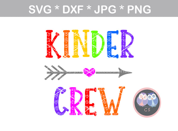 Download Kinder Crew, kindergarten, school, digital download, SVG ...