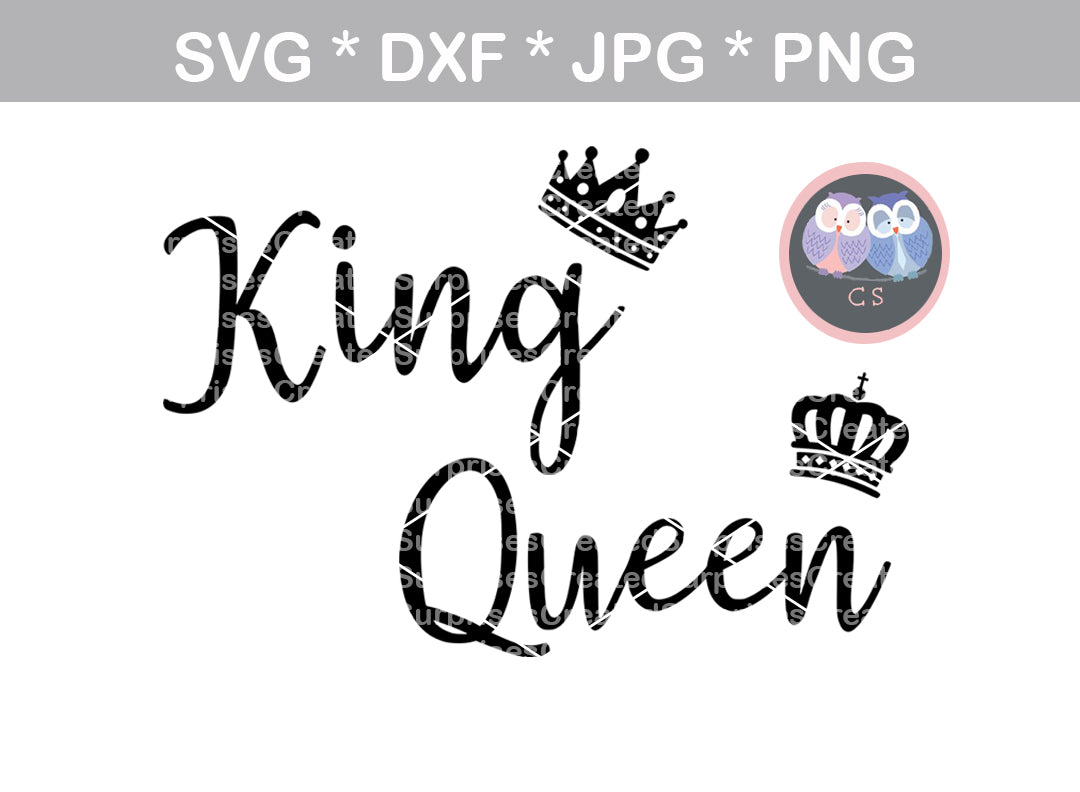 Download Cutting Master Her King With A Crown Queen Girlfriend Boyfriend Svg Dxf Eps Artwork Design Cutting File Cricut Explore Vinyl Cutter 0616 Digital Prints Prints Advancedrealty Com