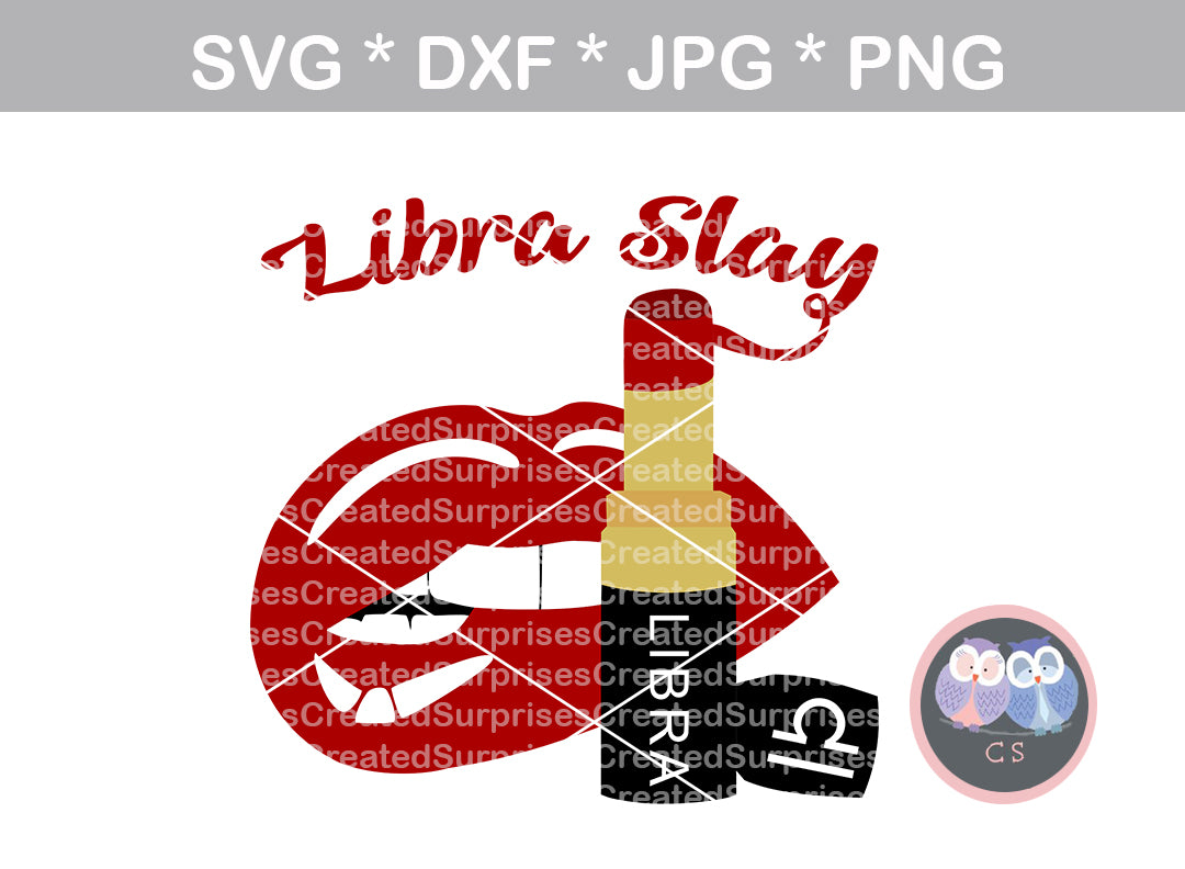 Download Libra Slay Biting Lips Lipstick Digital Download Svg Dxf Cut Fil Createdsurprises