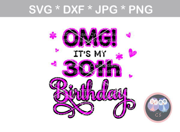 Download OMG Its My 30th Birthday (All Months/day Included ...