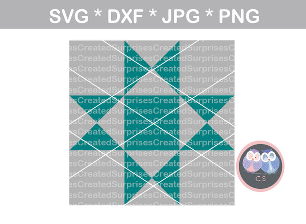 Download Quilt pattern, farmhouse quilt design, digital download, SVG, DXF, cut - CreatedSurprises