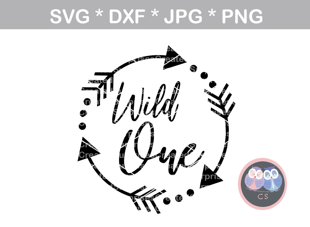 Download Wild One Arrows Cute Baby Digital Download Svg Dxf Cut File Pe Createdsurprises