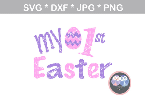 Download My First Easter, Babys 1st, First Easter, easter egg, digital download - CreatedSurprises