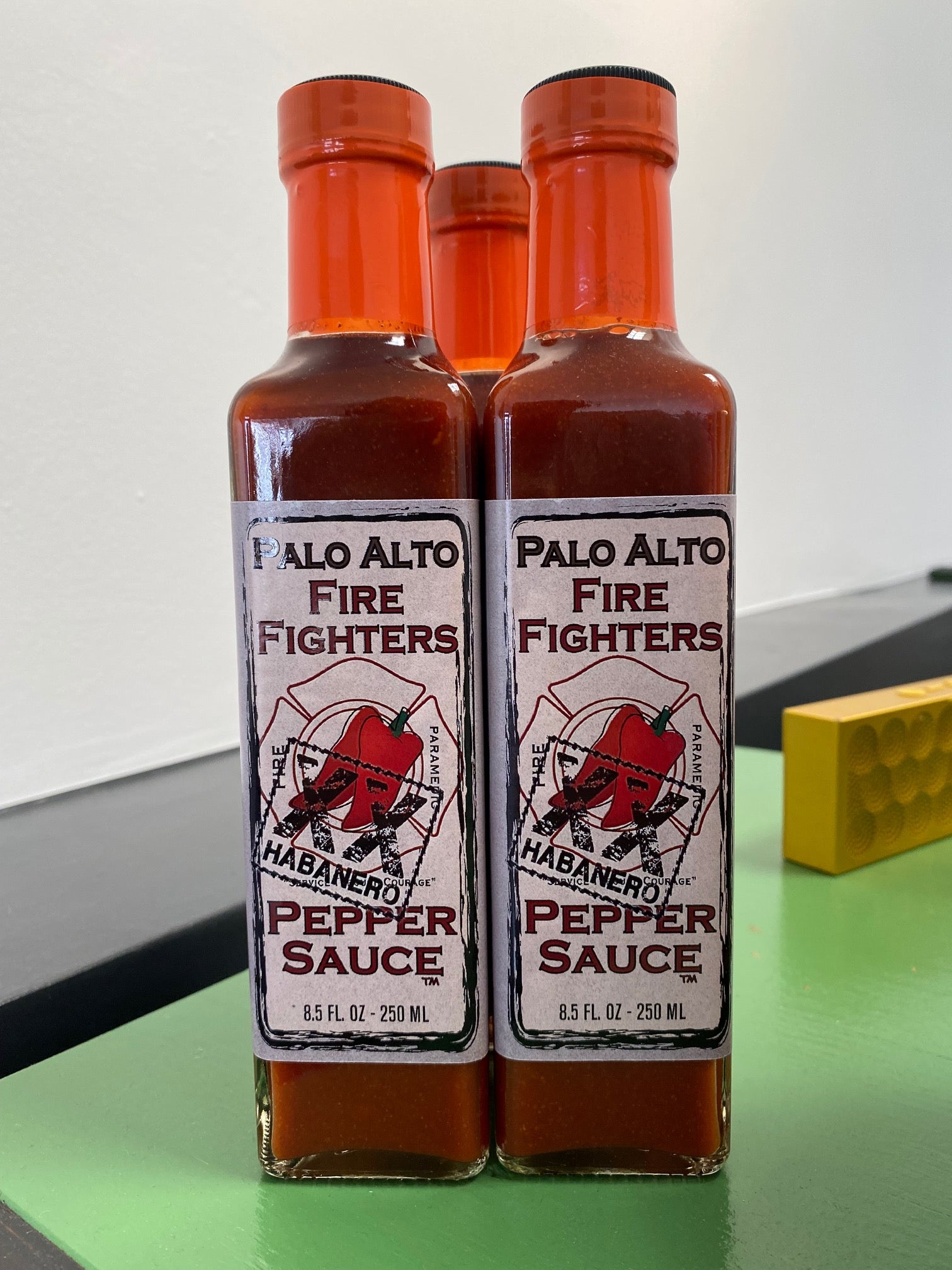 Palo Alto Firefighters Habanero Hot Sauce 8.5 oz. - Fuego Box Hot Sauce Store product image