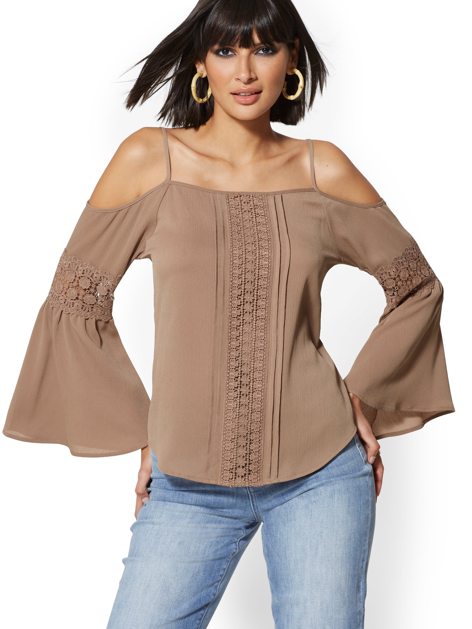 crochet cold shoulder top