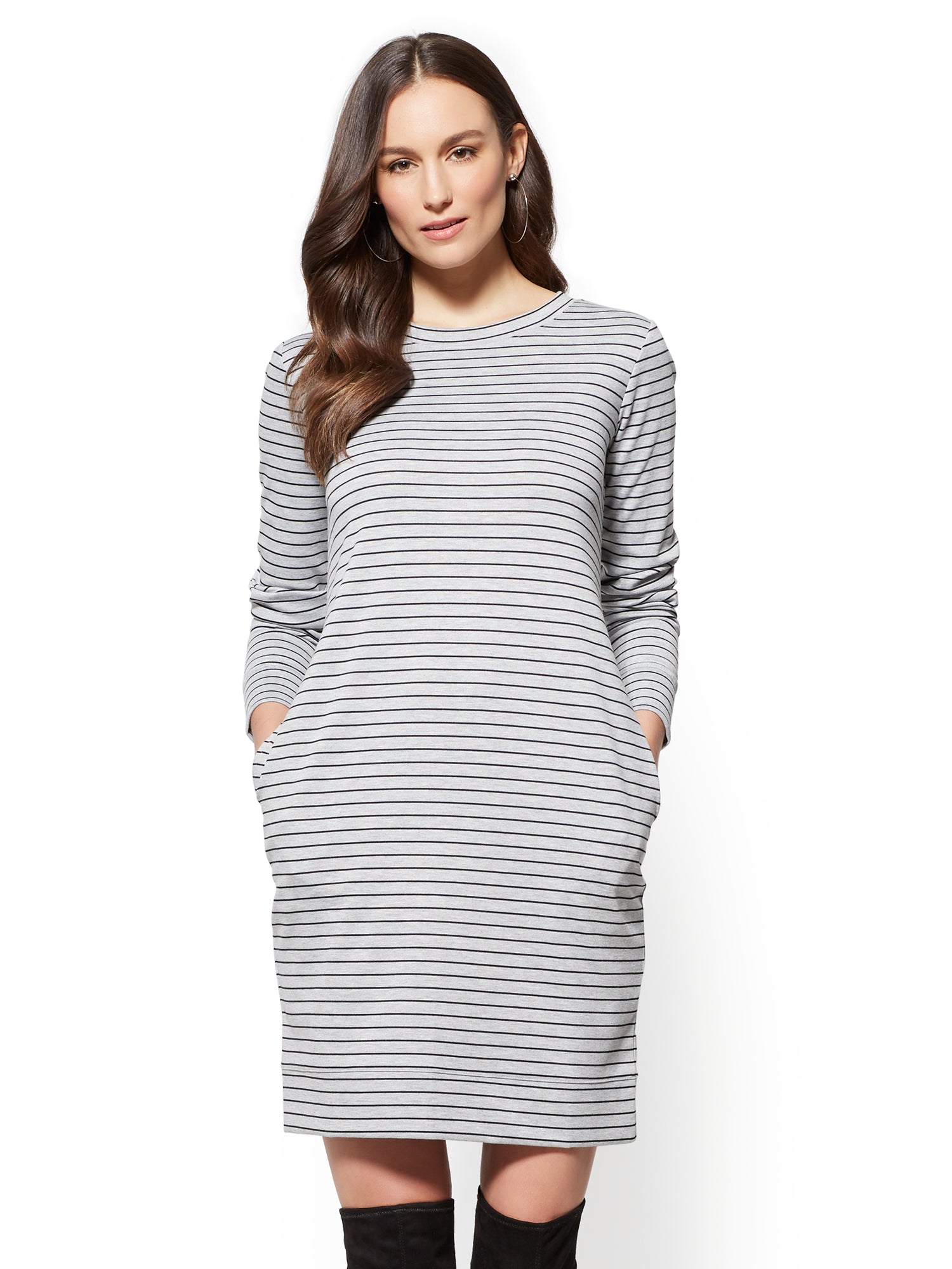 ponte shift dress