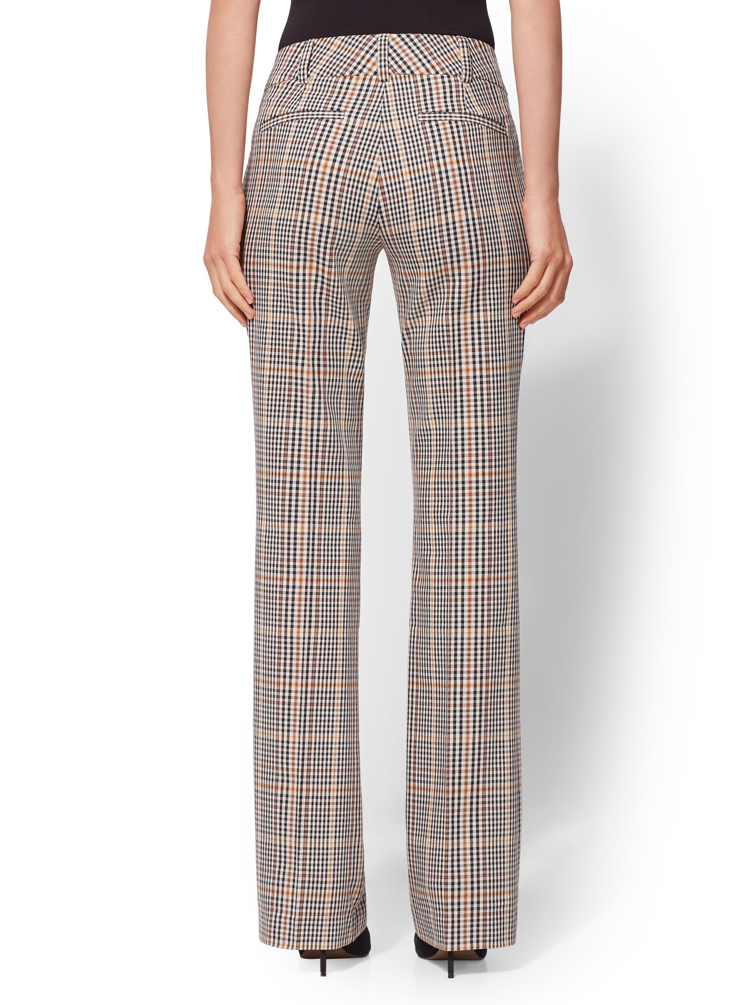 bootcut plaid pants