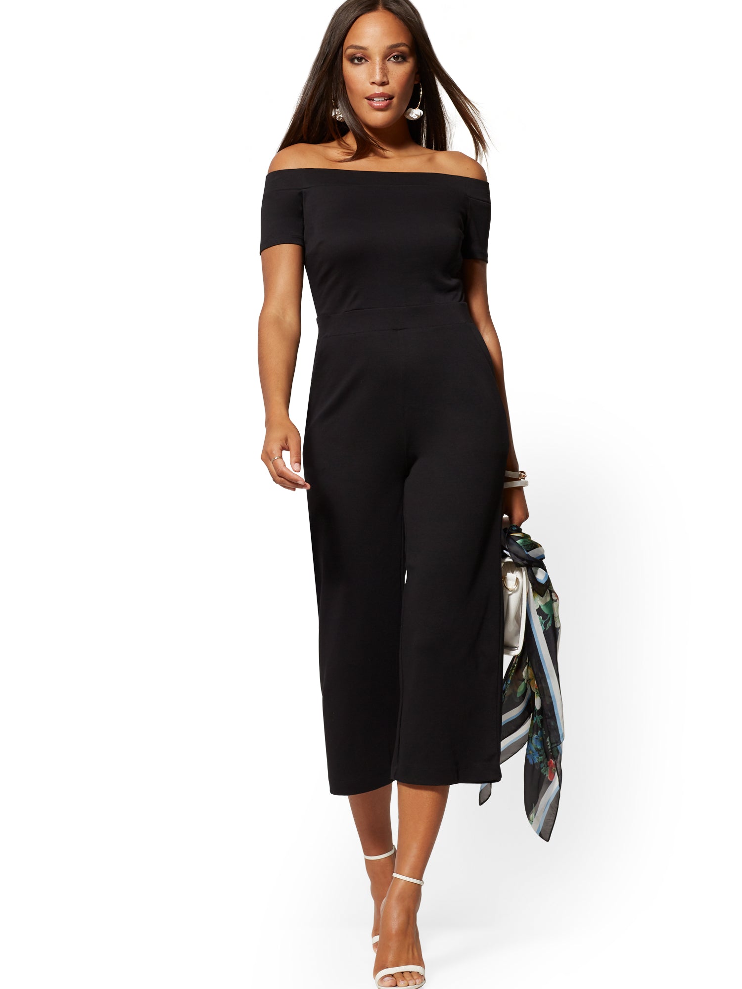 cotton culotte jumpsuit