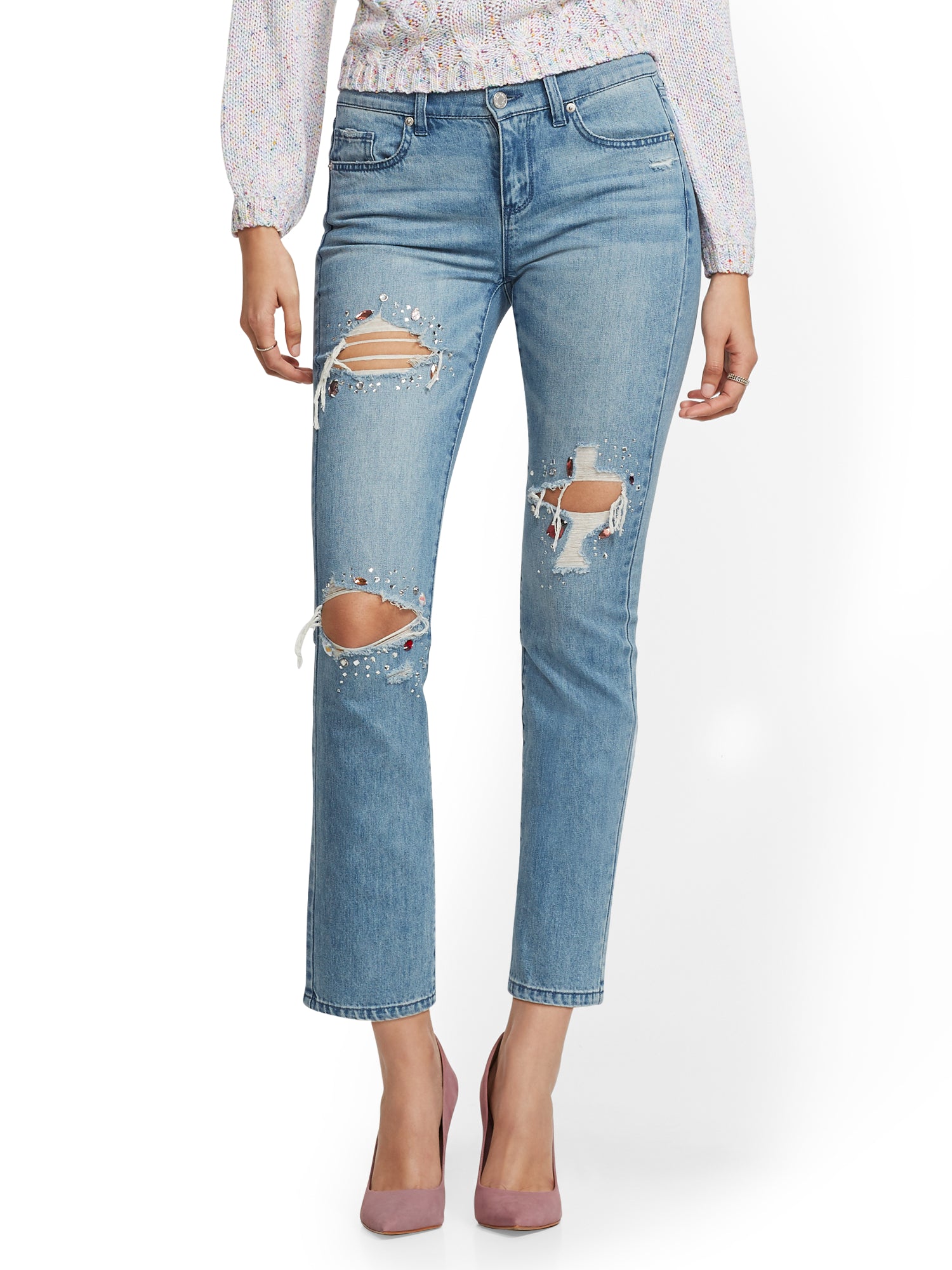 jeans with jeweled pockets