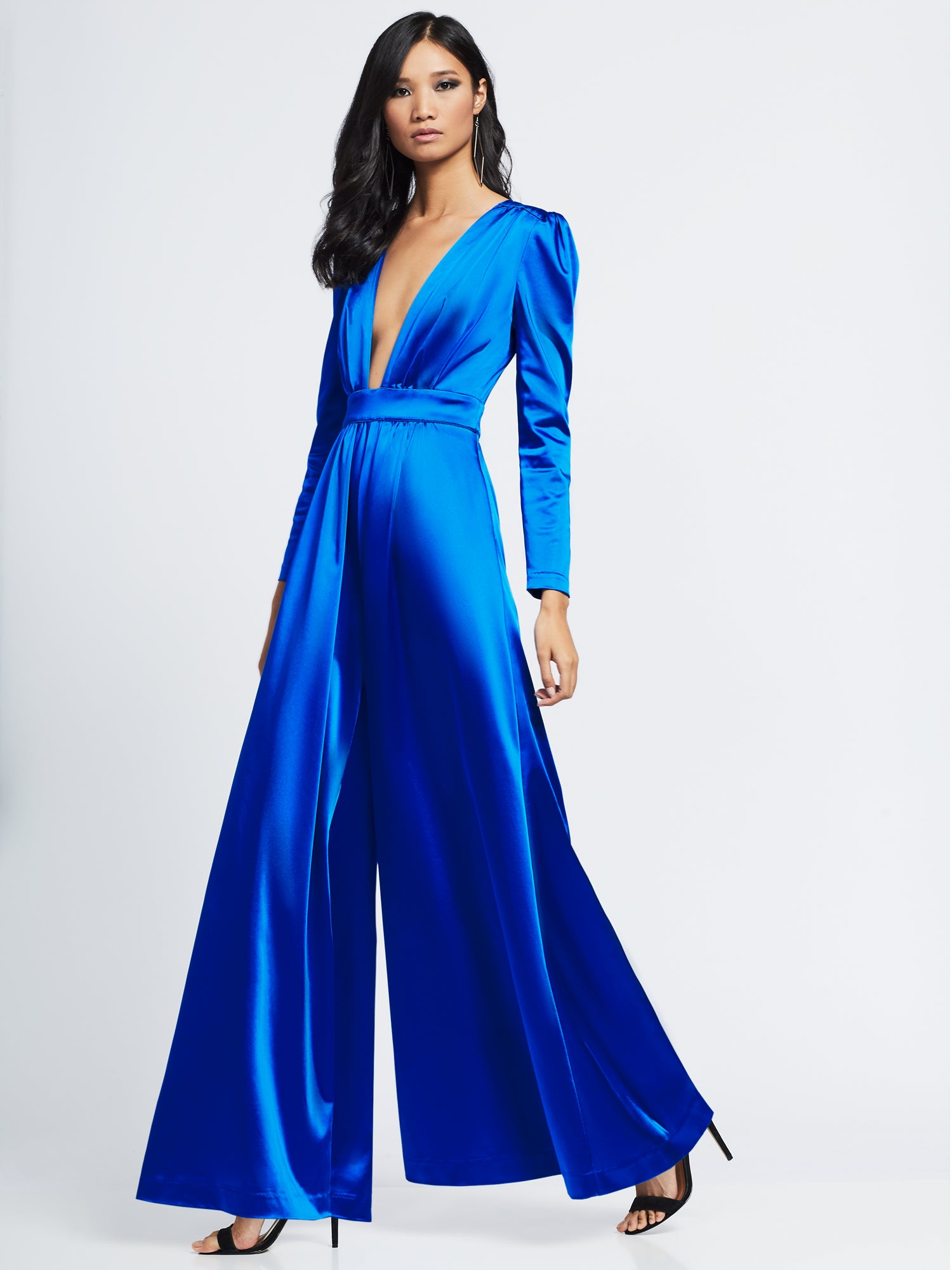 blue formal jumpsuit