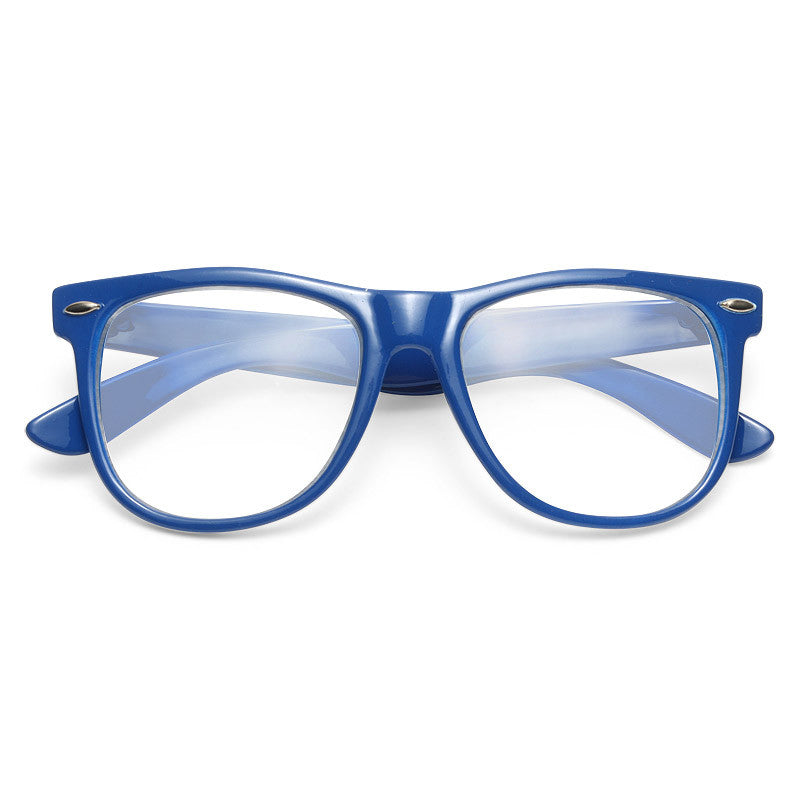 blue nerd glasses