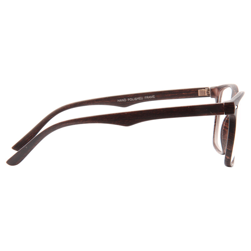 Frederick Thin Frame Wood Grain Clear Wayfarer Glasses – CosmicEyewear
