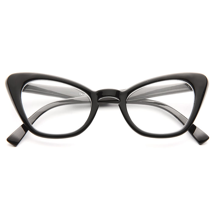 clear cat eye reading glasses