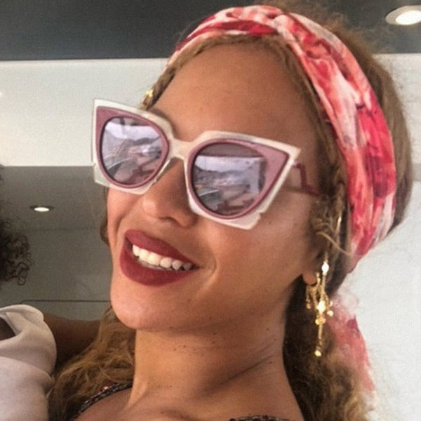 Beyonce Style Pointed Cat Eye Celebrity Sunglasses Cosmiceyewear