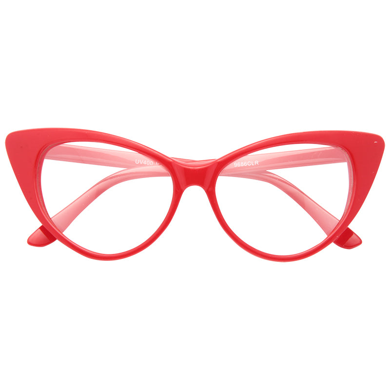 Nikita Designer Inspired Cat Eye Clear Glasses Cosmiceyewear