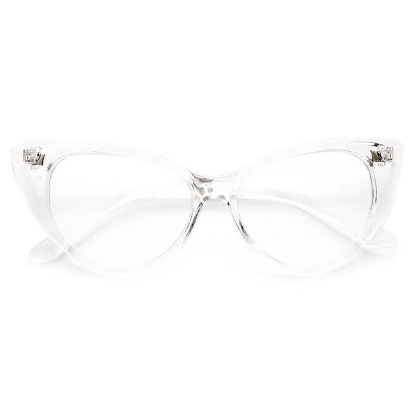 Nikita Designer Inspired Cat Eye Clear Glasses Cosmiceyewear