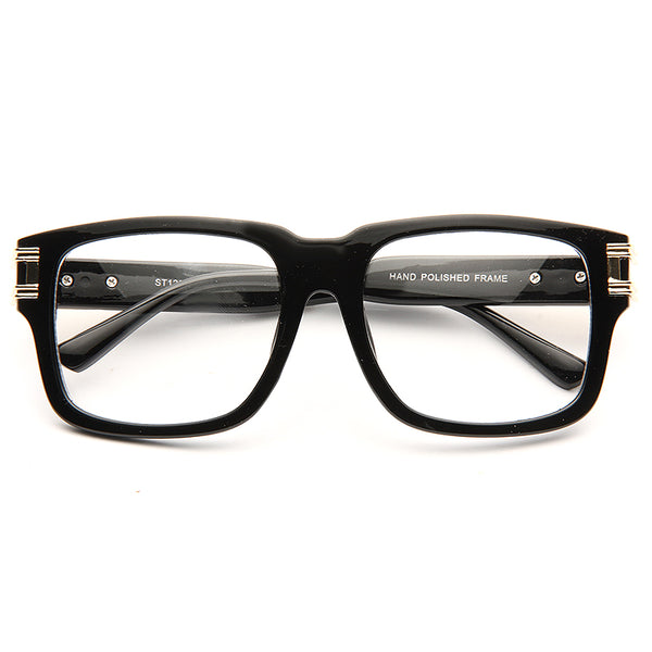 Harry 6 Oversized Squared Clear Glasses – CosmicEyewear