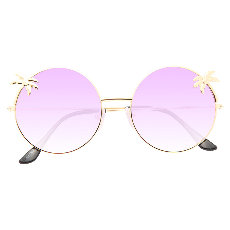 Palm Split Tint Round Sunglasses – CosmicEyewear