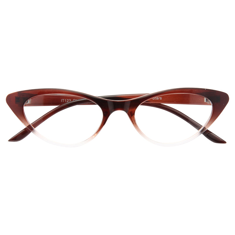 Clear Cat Eye Glasses Emma Gradient Frame Cat Eye Clear Glasses